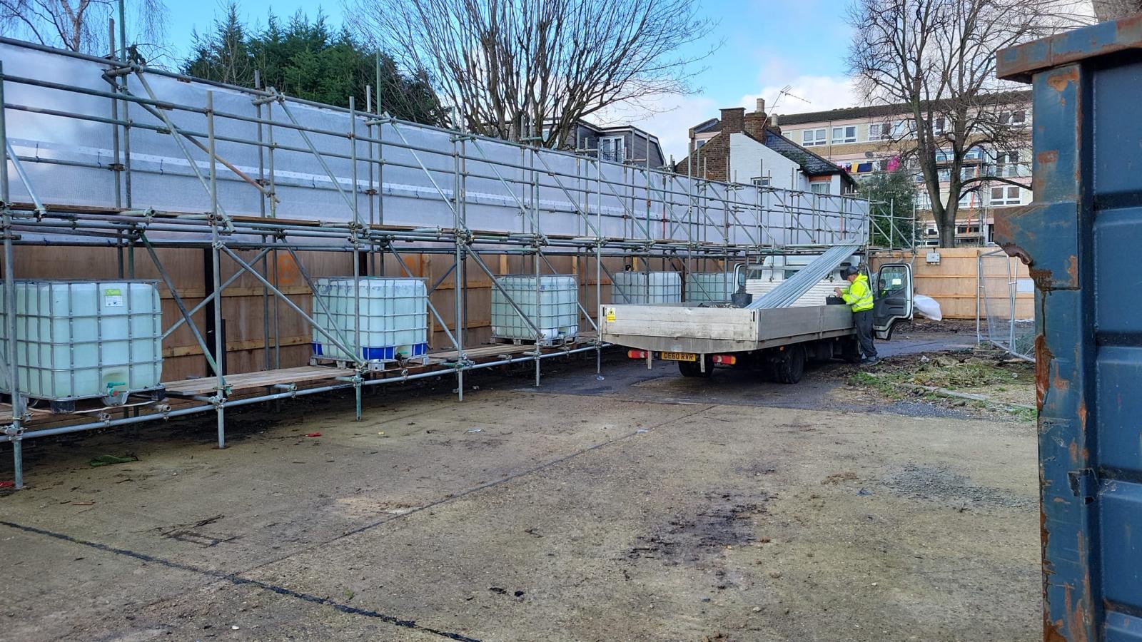Temporary Roof Scaffolding
